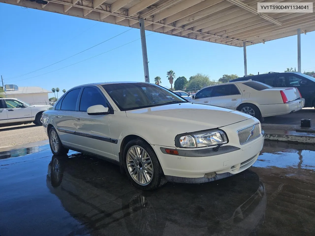 2000 Volvo S80 T6 Turbo VIN: YV1TS90D4Y1134041 Lot: 80581024