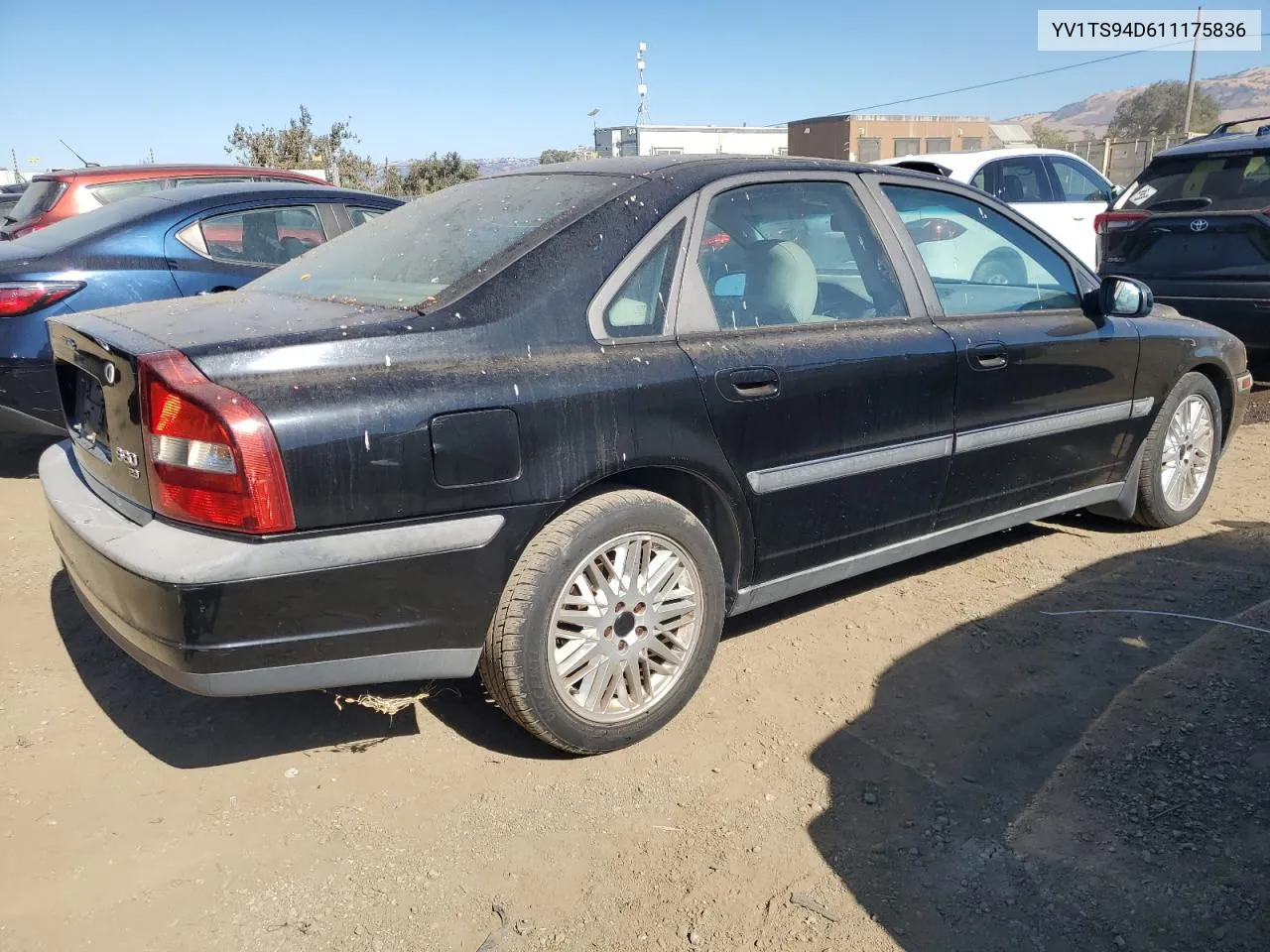 2001 Volvo S80 VIN: YV1TS94D611175836 Lot: 76394204