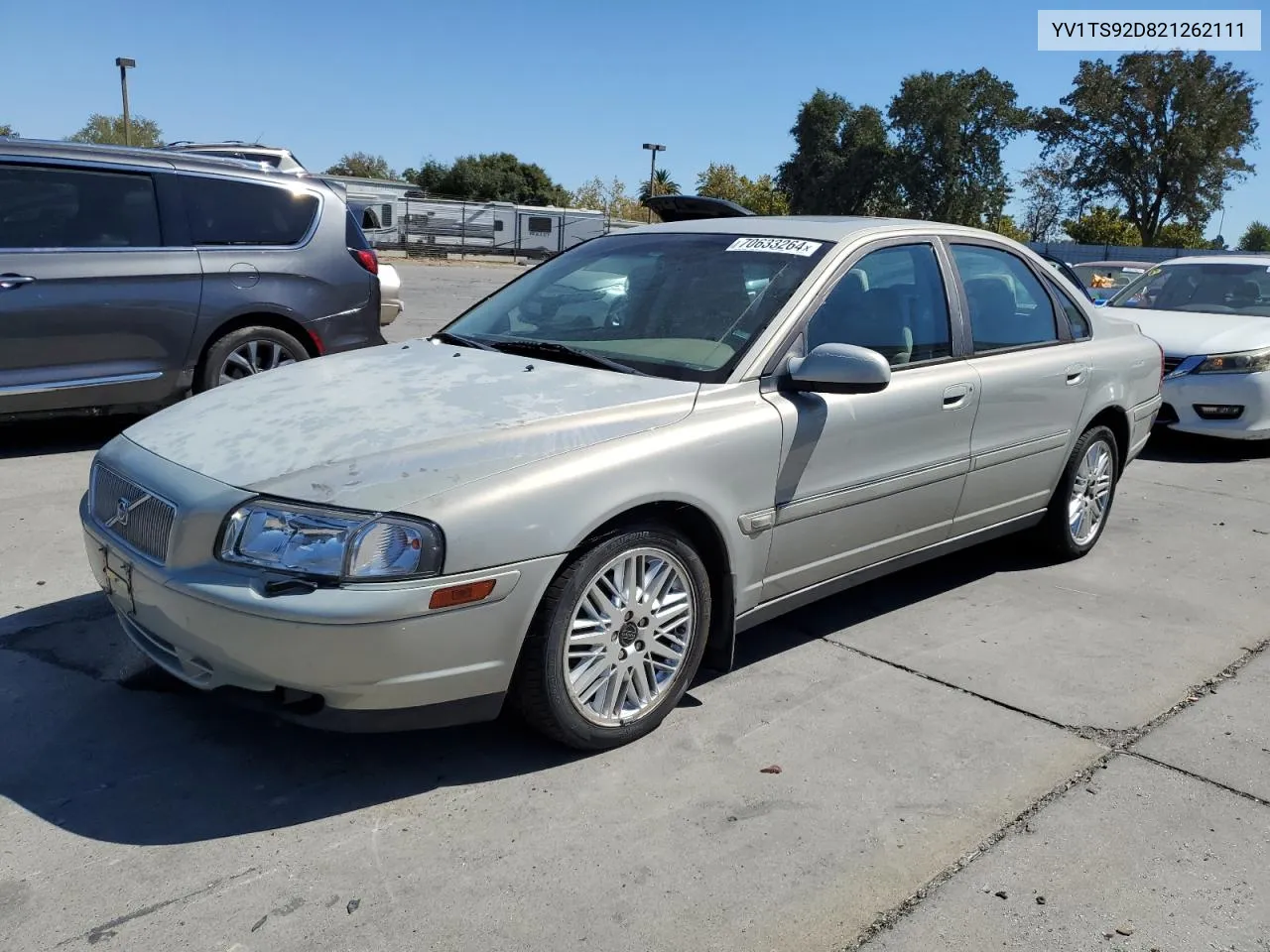 2002 Volvo S80 VIN: YV1TS92D821262111 Lot: 70633264