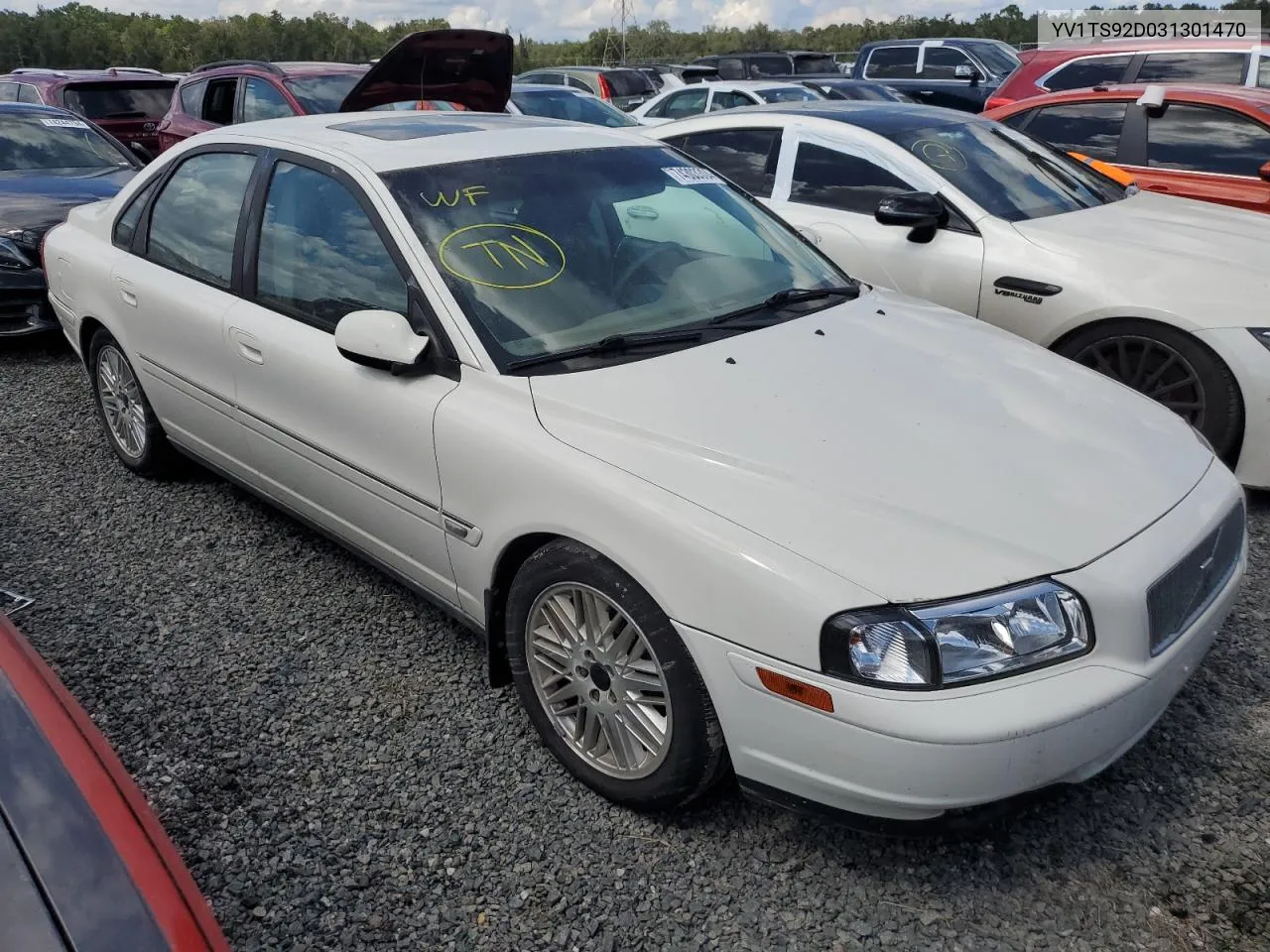 2003 Volvo S80 VIN: YV1TS92D031301470 Lot: 74303304