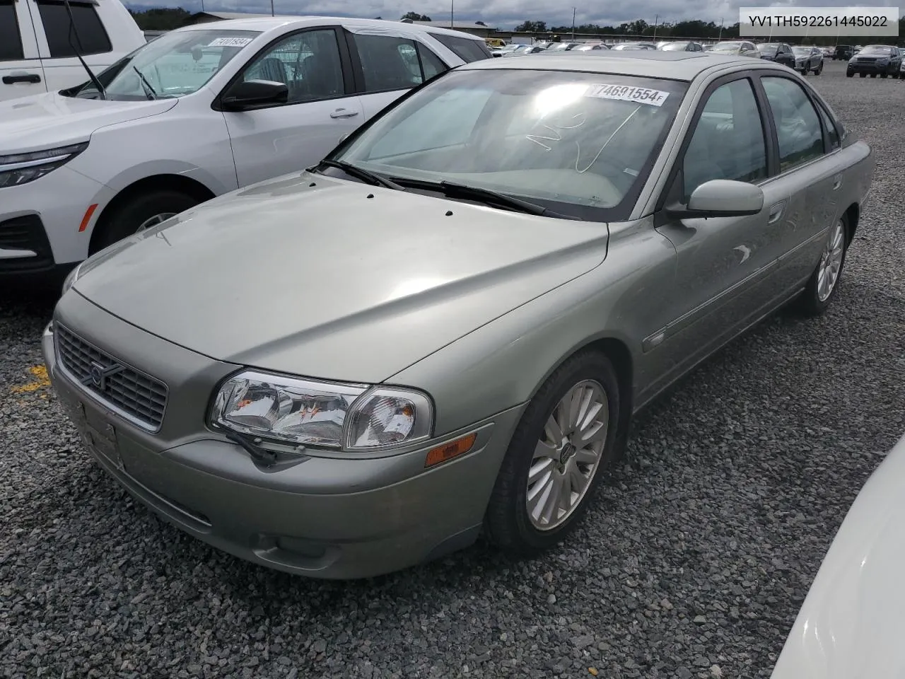 2006 Volvo S80 2.5T VIN: YV1TH592261445022 Lot: 74691554