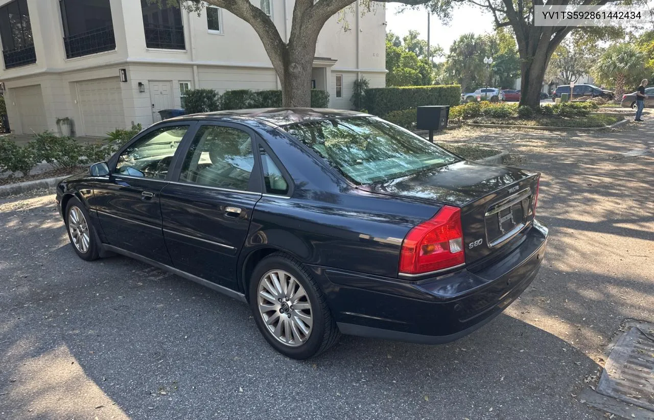 2006 Volvo S80 2.5T VIN: YV1TS592861442434 Lot: 76491654