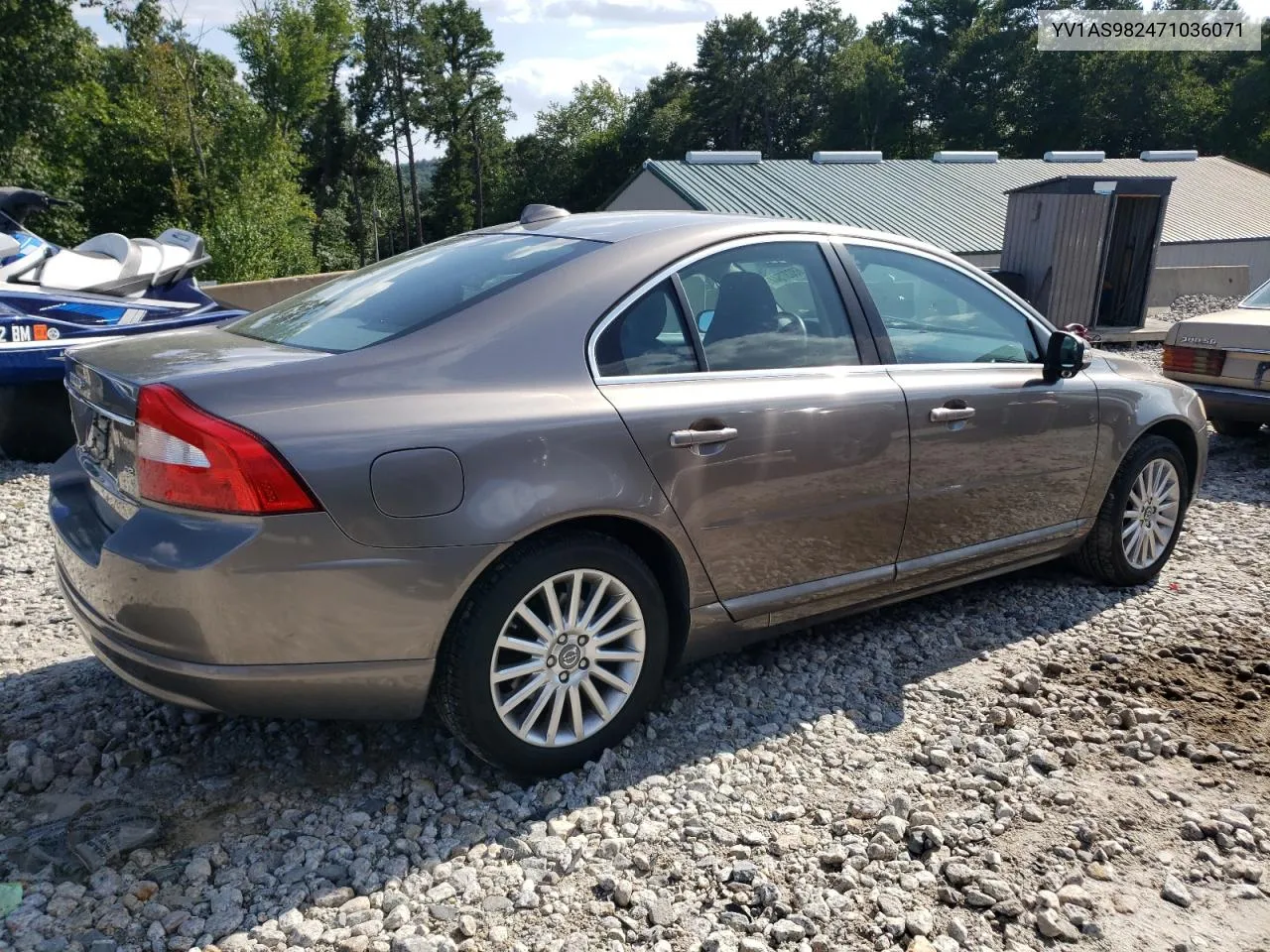 2007 Volvo S80 3.2 VIN: YV1AS982471036071 Lot: 68037544