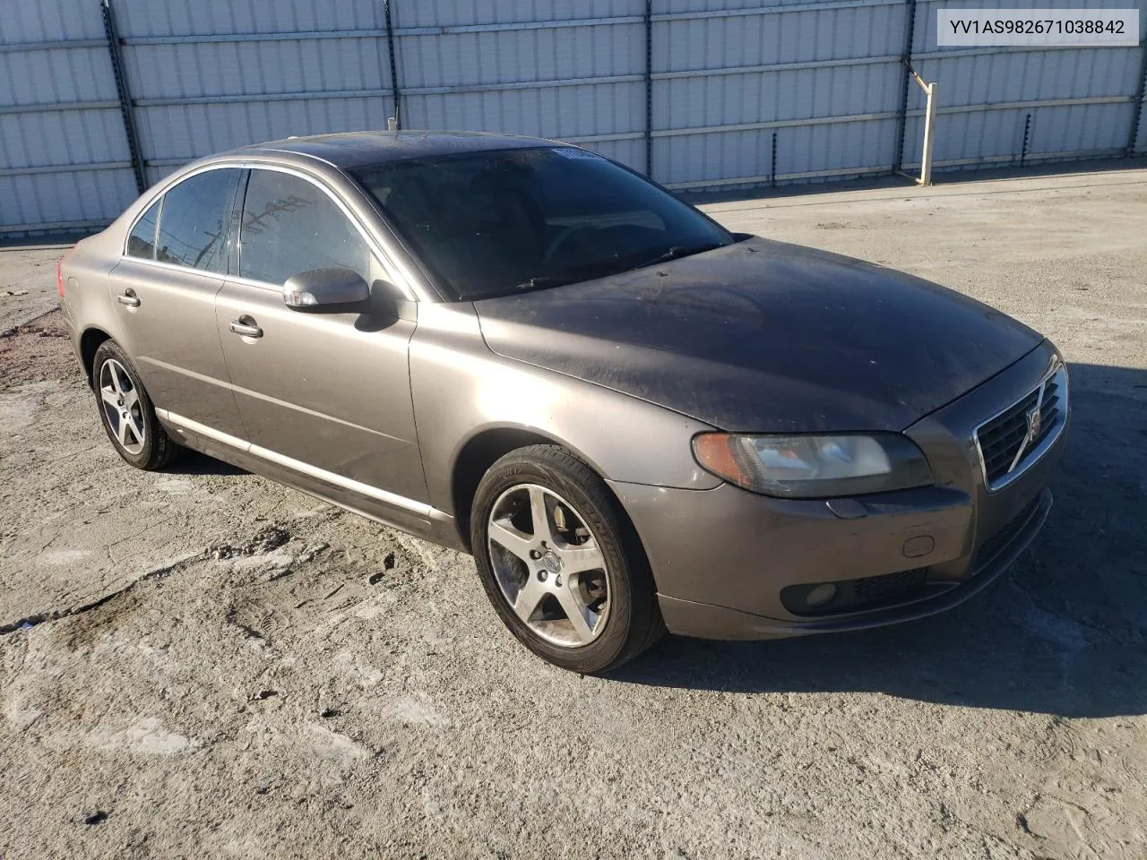 2007 Volvo S80 3.2 VIN: YV1AS982671038842 Lot: 77124004