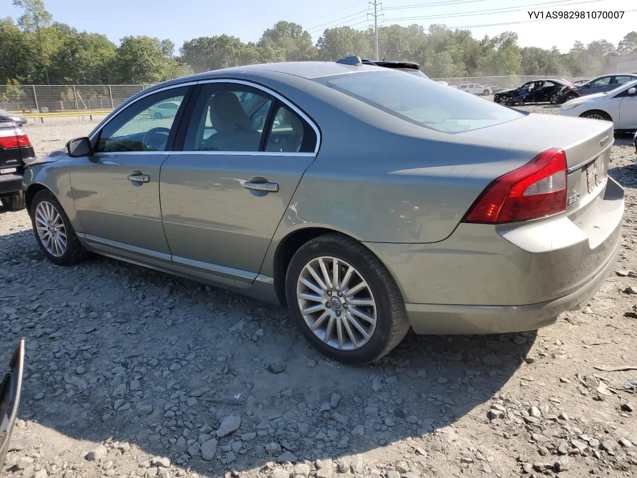 2008 Volvo S80 3.2 VIN: YV1AS982981070007 Lot: 70720774