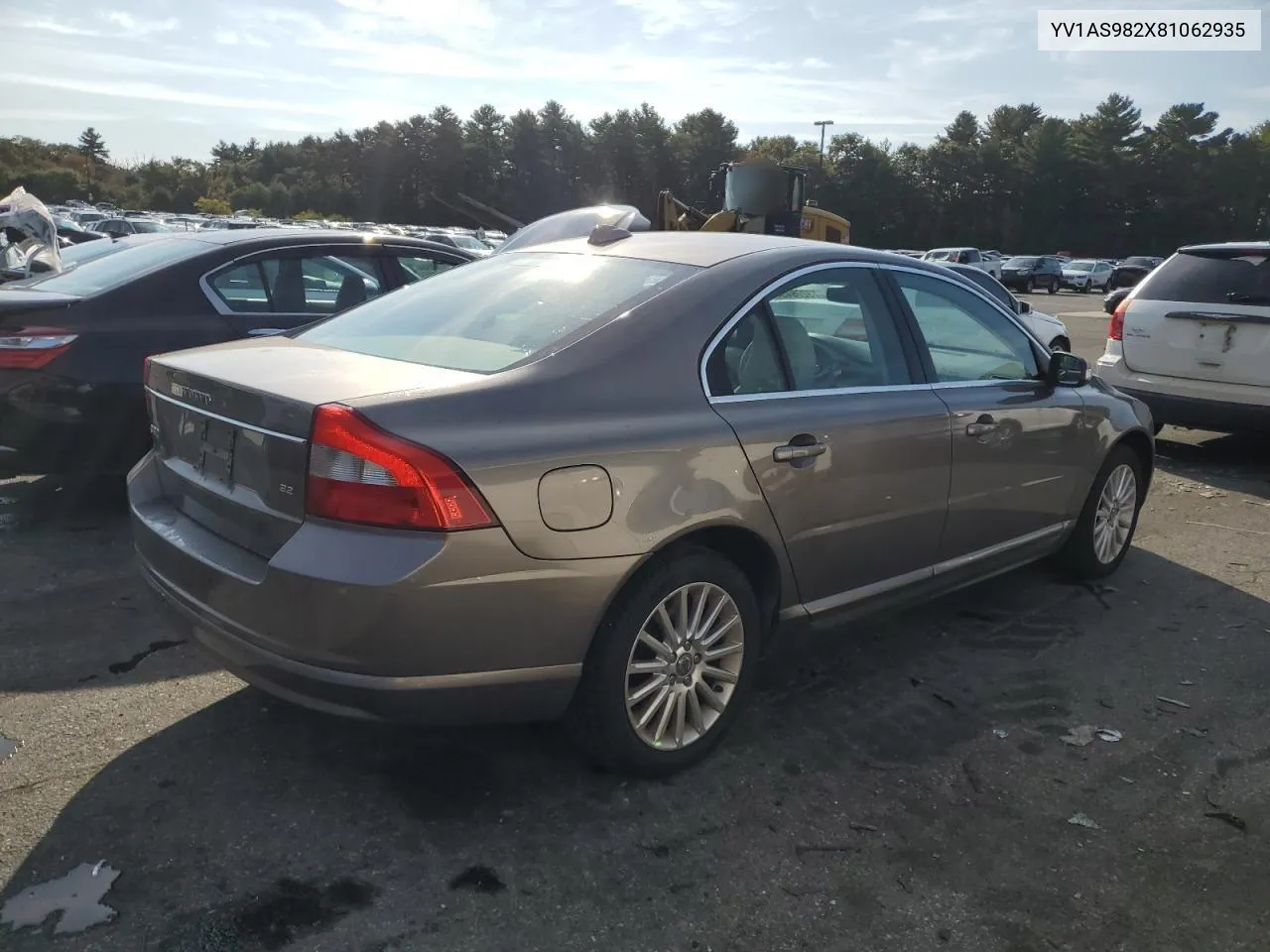 2008 Volvo S80 3.2 VIN: YV1AS982X81062935 Lot: 73208454