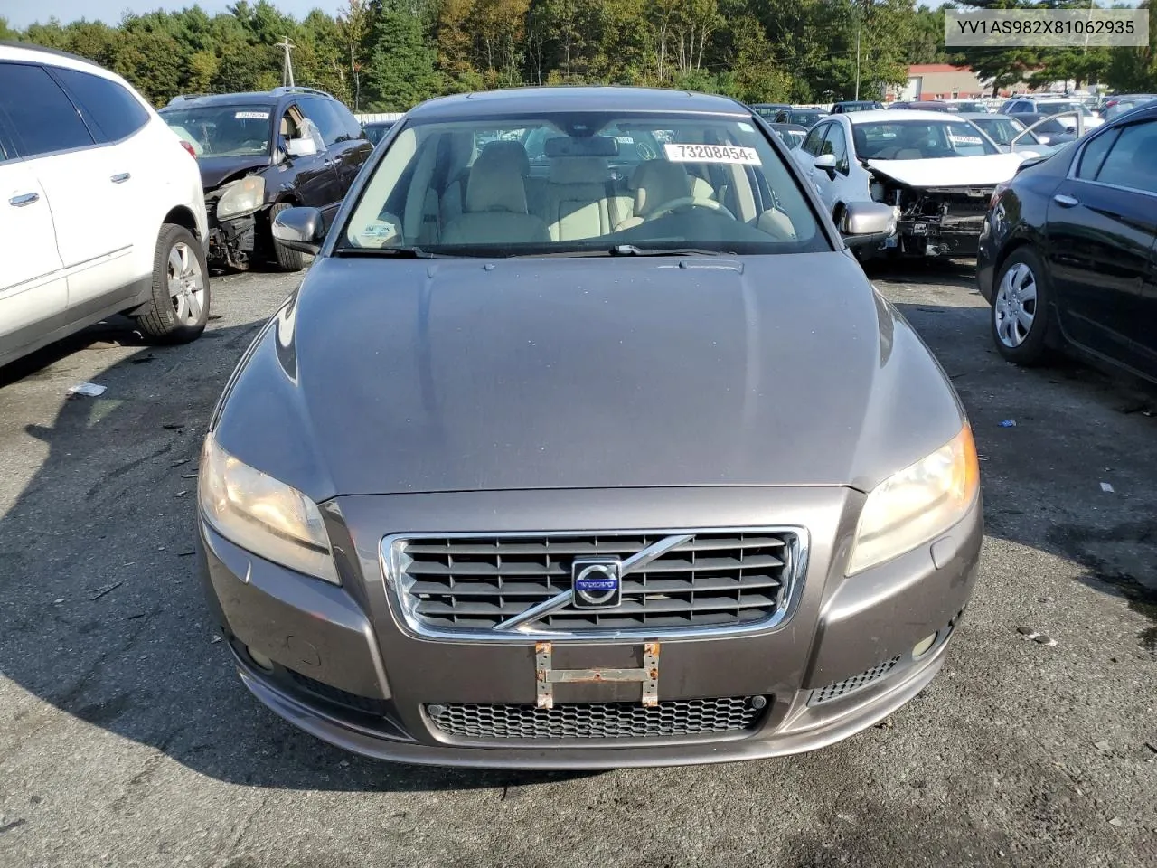 2008 Volvo S80 3.2 VIN: YV1AS982X81062935 Lot: 73208454