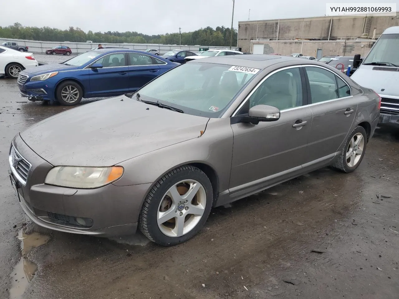 2008 Volvo S80 T6 Turbo VIN: YV1AH992881069993 Lot: 73242654