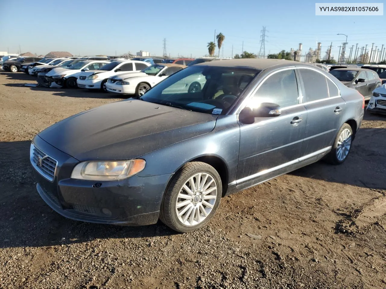 2008 Volvo S80 3.2 VIN: YV1AS982X81057606 Lot: 80963944