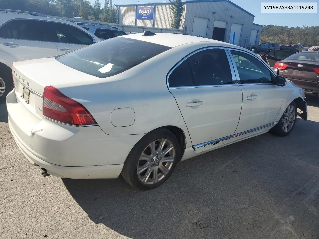 2010 Volvo S80 3.2 VIN: YV1982AS3A1119243 Lot: 77028274