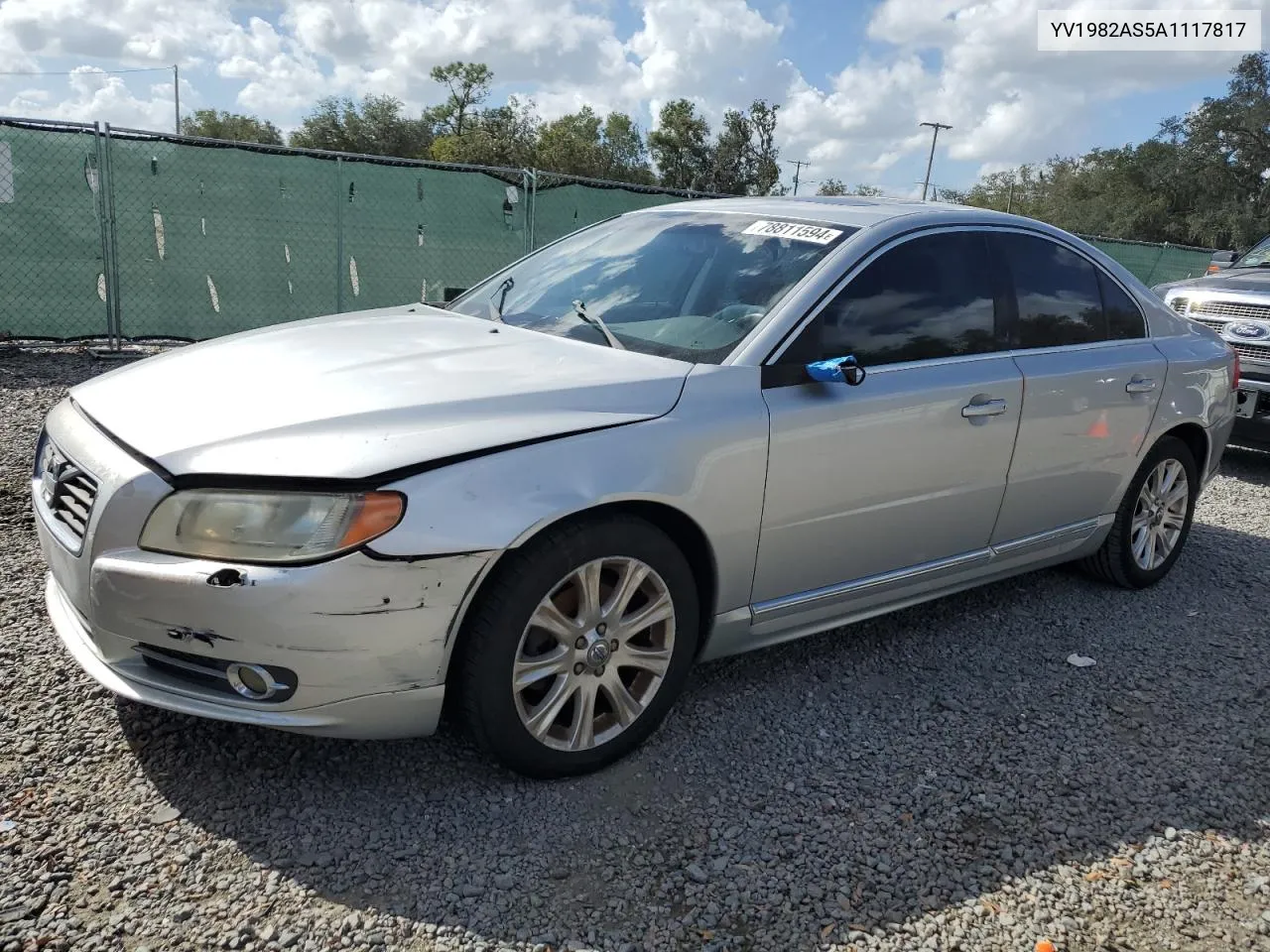 2010 Volvo S80 3.2 VIN: YV1982AS5A1117817 Lot: 78811594