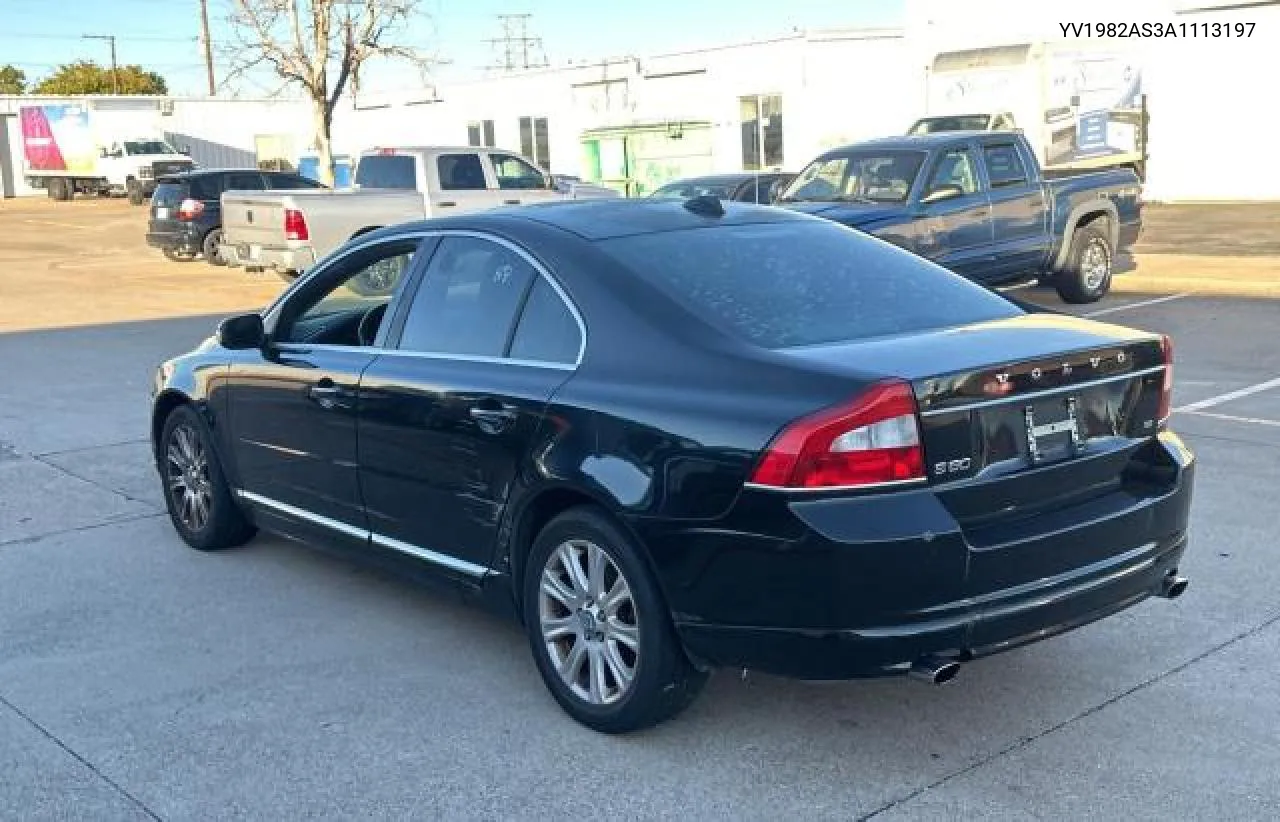 2010 Volvo S80 3.2 VIN: YV1982AS3A1113197 Lot: 80985394