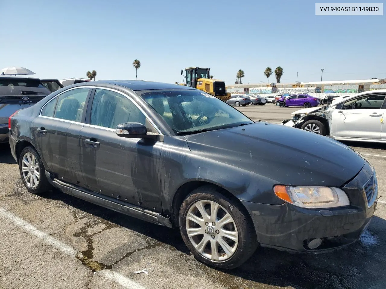 2011 Volvo S80 3.2 VIN: YV1940AS1B1149830 Lot: 67361224