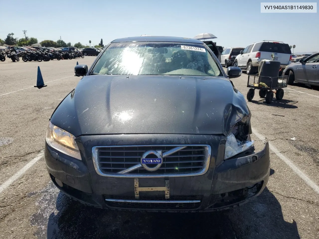 2011 Volvo S80 3.2 VIN: YV1940AS1B1149830 Lot: 67361224