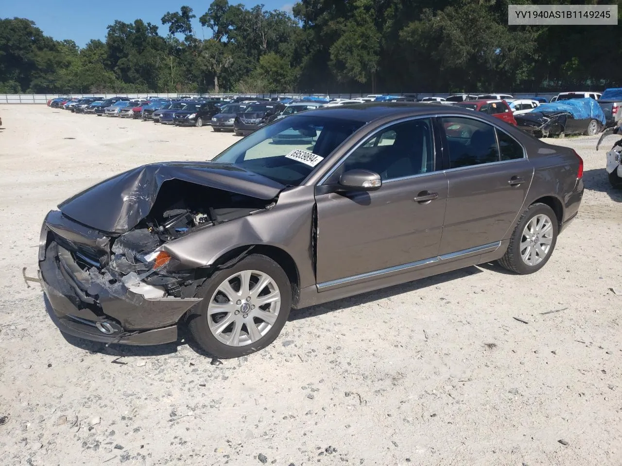 2011 Volvo S80 3.2 VIN: YV1940AS1B1149245 Lot: 69539894