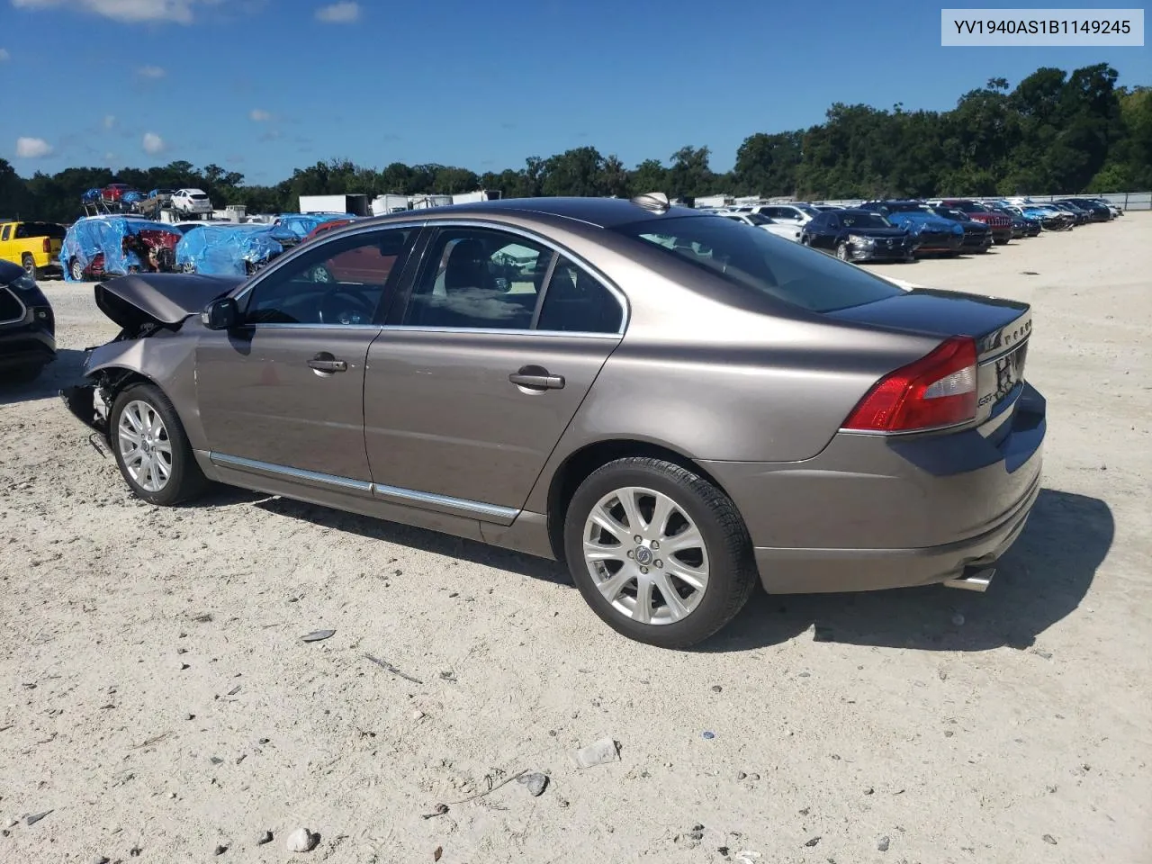 2011 Volvo S80 3.2 VIN: YV1940AS1B1149245 Lot: 69539894