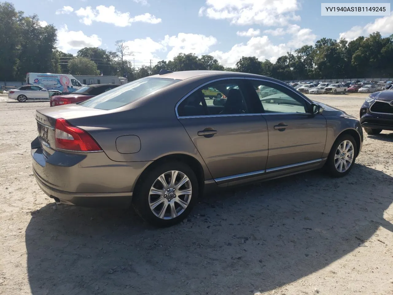 2011 Volvo S80 3.2 VIN: YV1940AS1B1149245 Lot: 69539894