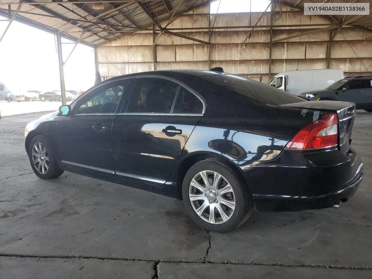 2011 Volvo S80 3.2 VIN: YV1940AS2B1138366 Lot: 70893844