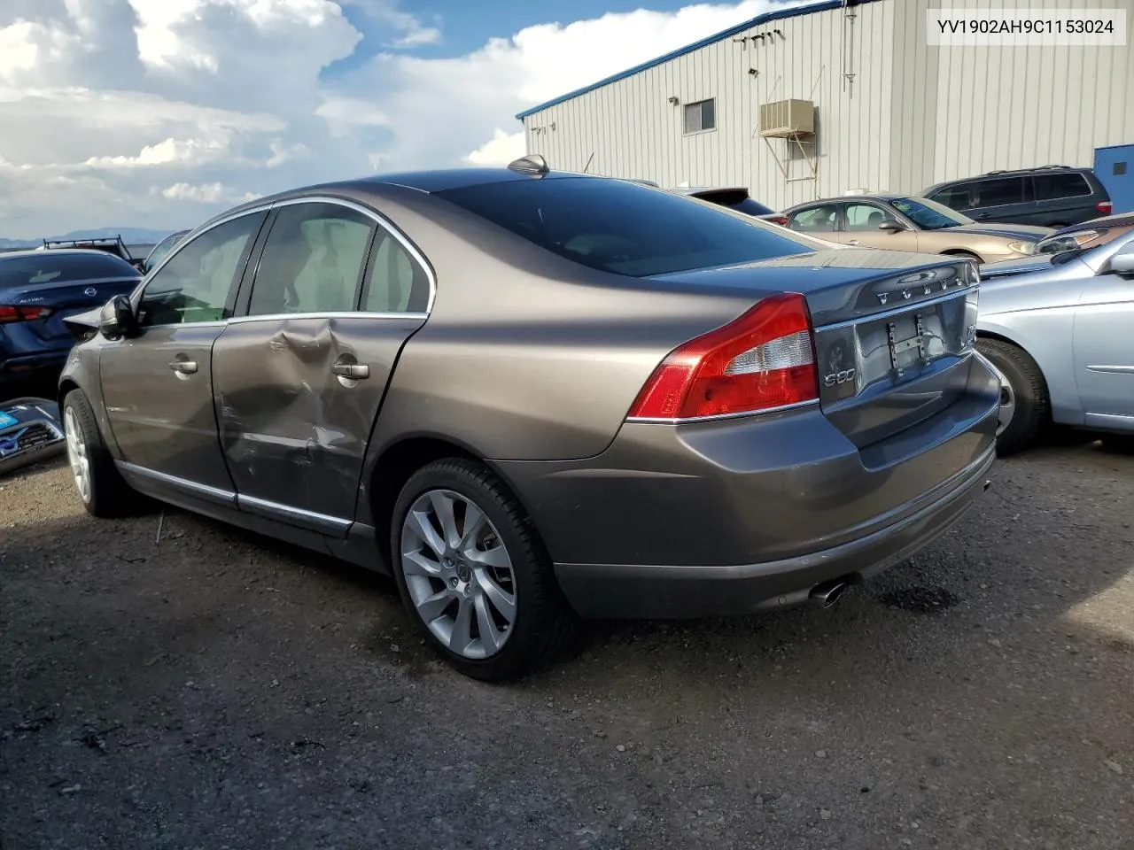 YV1902AH9C1153024 2012 Volvo S80 T6