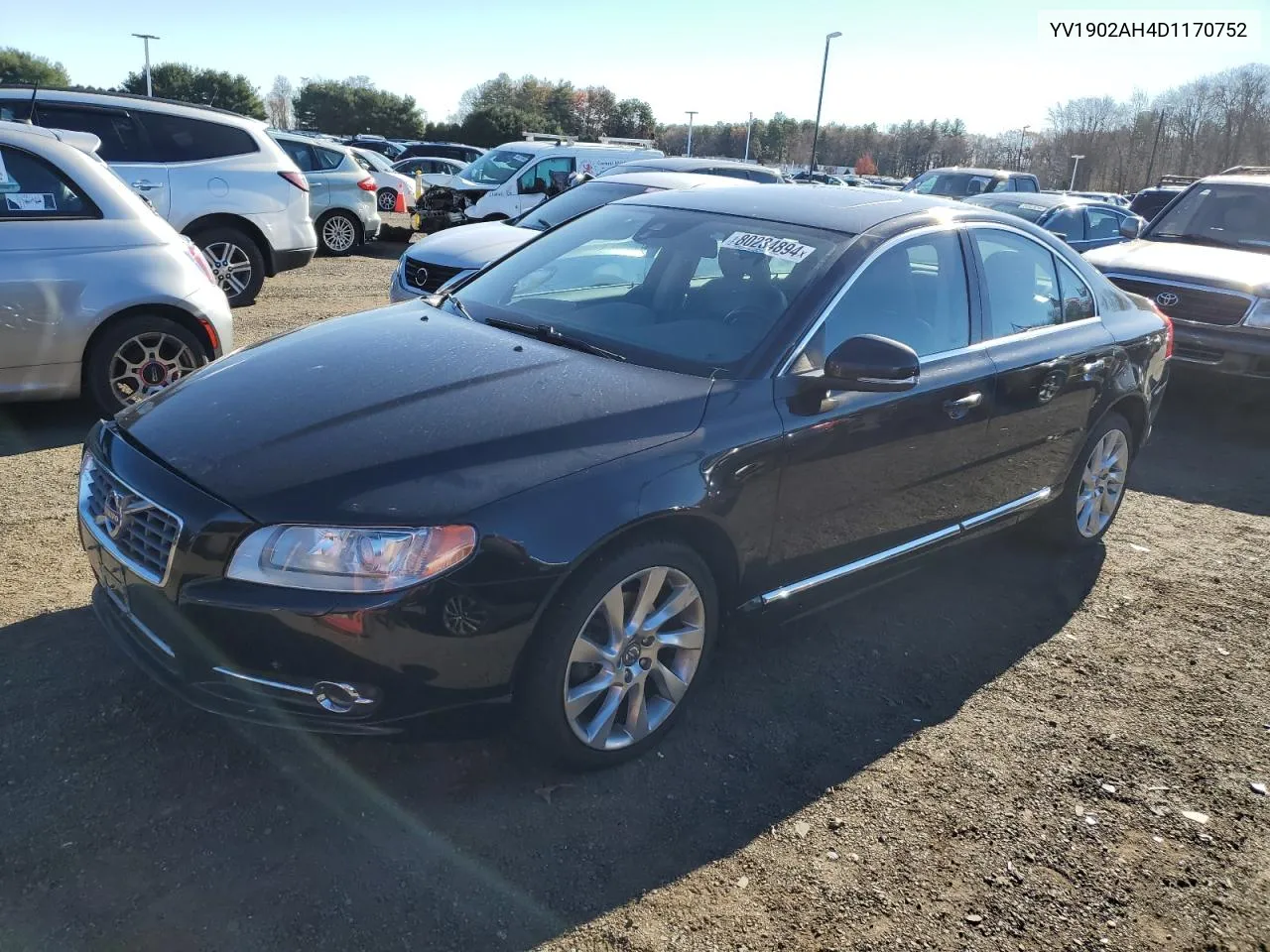 2013 Volvo S80 T6 VIN: YV1902AH4D1170752 Lot: 80234894