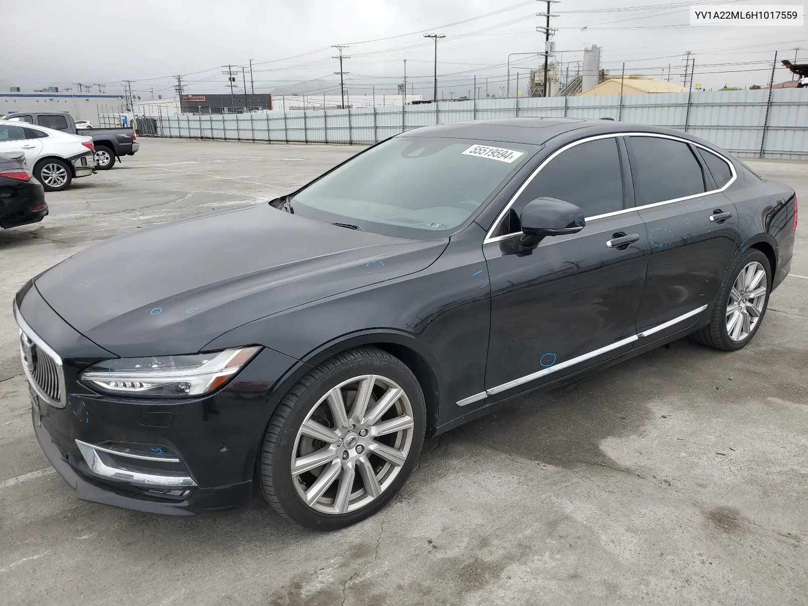 2017 Volvo S90 T6 Inscription VIN: YV1A22ML6H1017559 Lot: 55519594