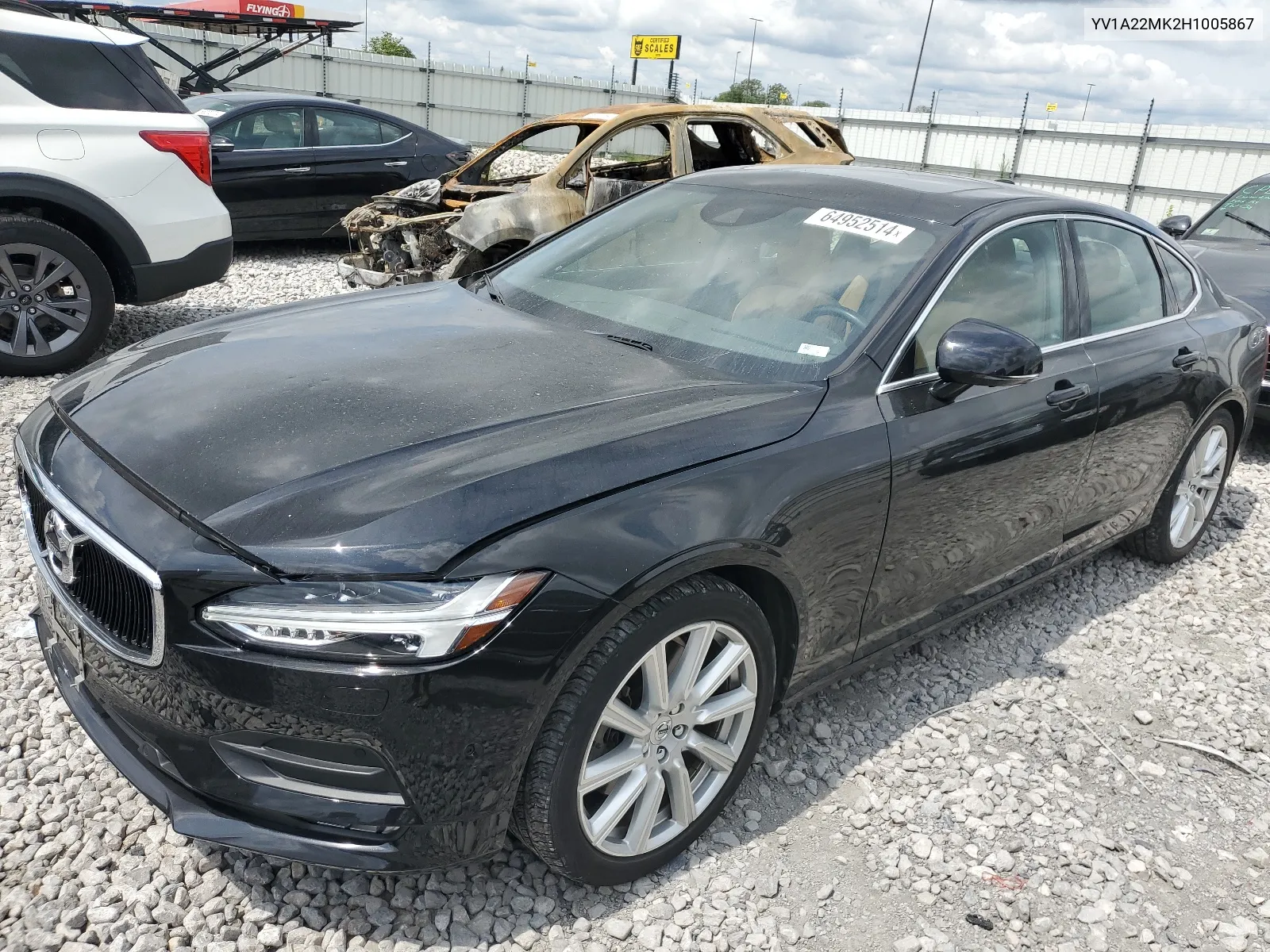 2017 Volvo S90 T6 Momentum VIN: YV1A22MK2H1005867 Lot: 64952514