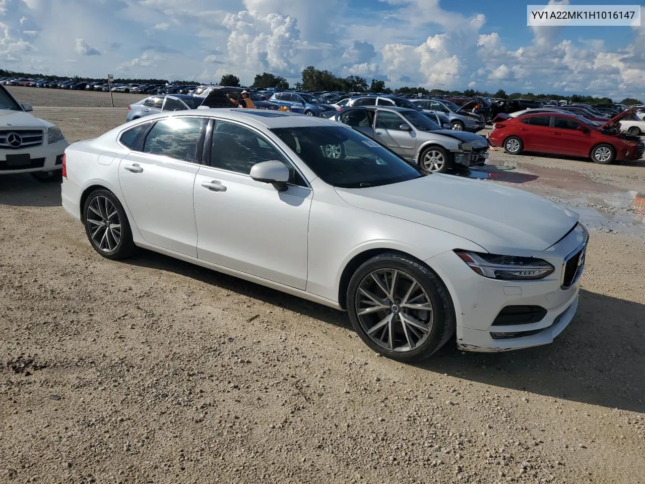 YV1A22MK1H1016147 2017 Volvo S90 T6 Momentum