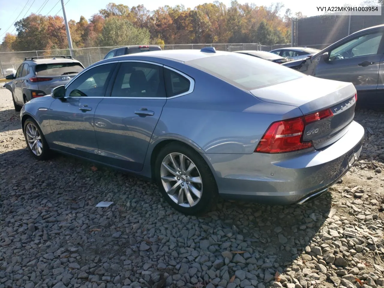 YV1A22MK9H1003954 2017 Volvo S90 T6 Momentum