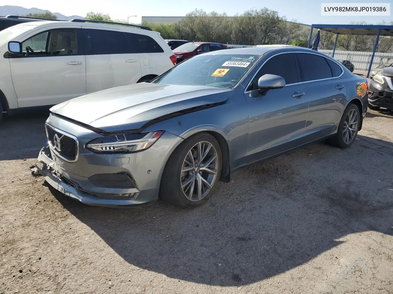 2018 Volvo S90 T5 Momentum VIN: LVY982MK8JP019386 Lot: 55563464