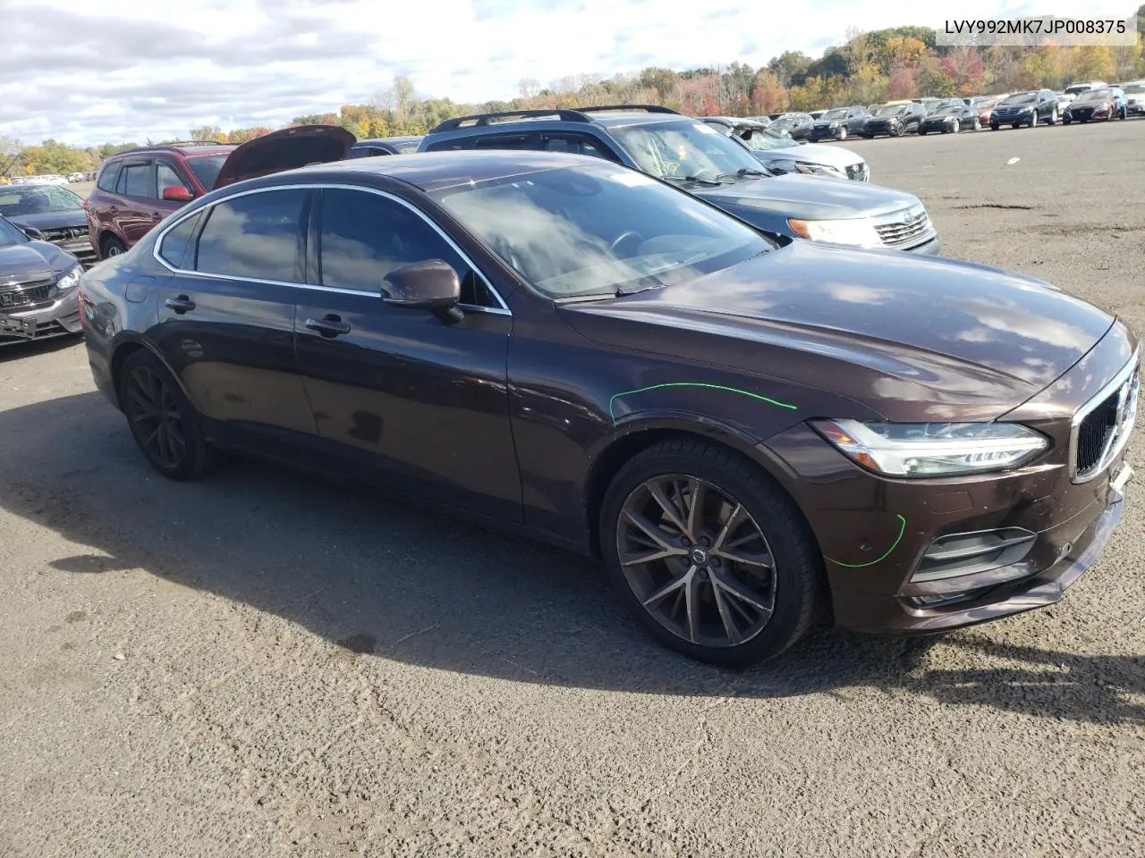 2018 Volvo S90 T6 Momentum VIN: LVY992MK7JP008375 Lot: 75961364