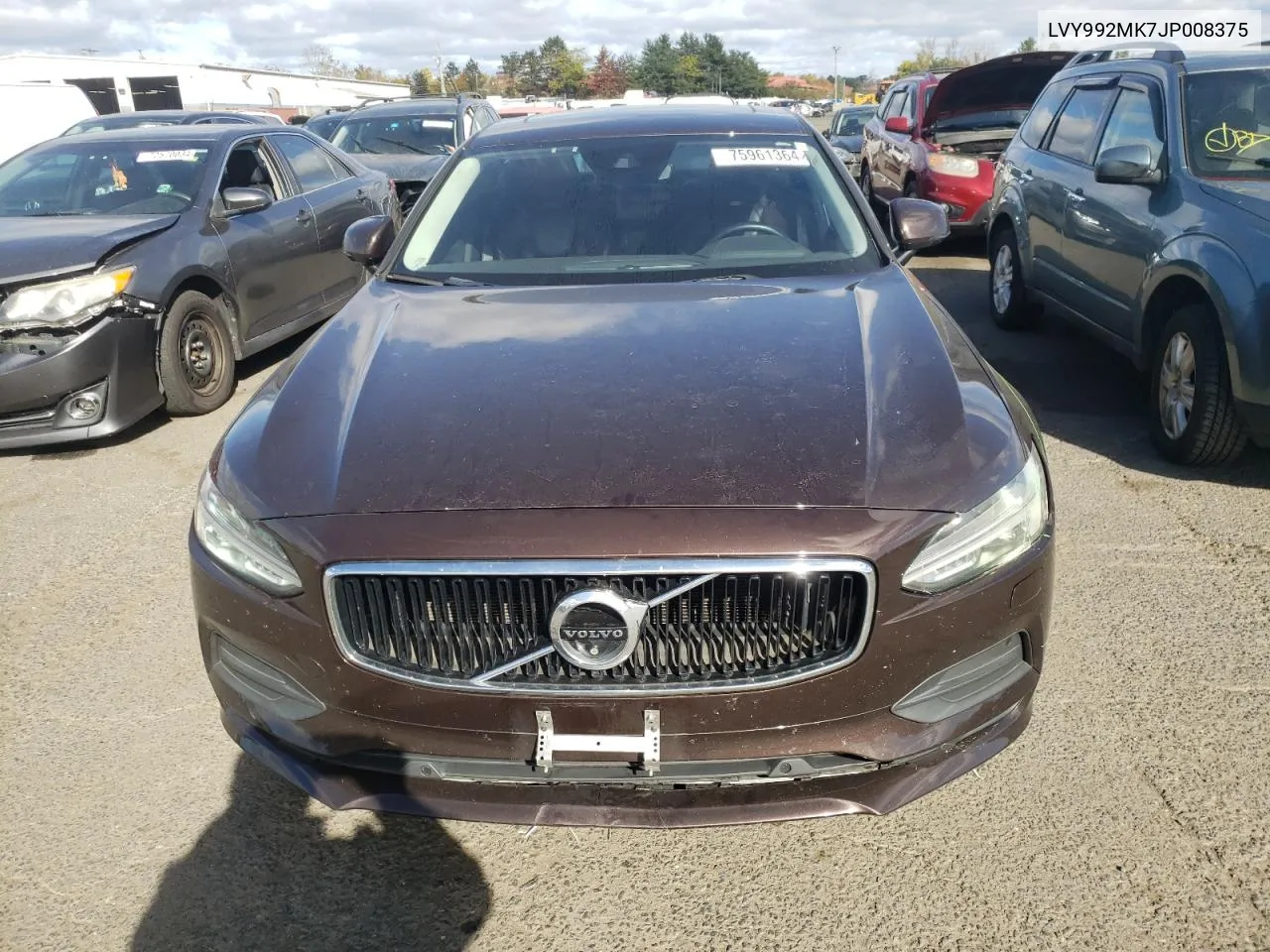 LVY992MK7JP008375 2018 Volvo S90 T6 Momentum