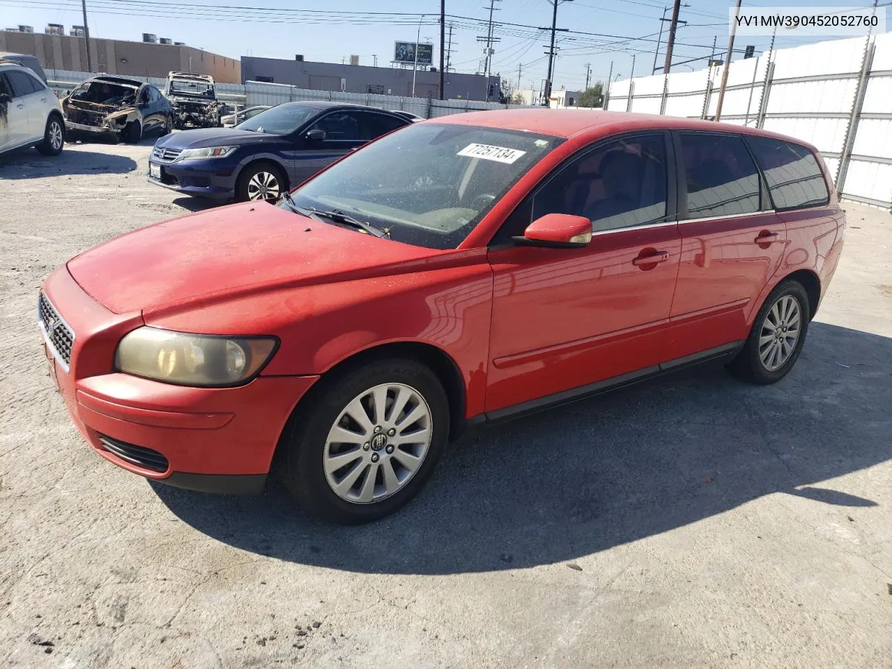 2005 Volvo V50 2.4I VIN: YV1MW390452052760 Lot: 77257134