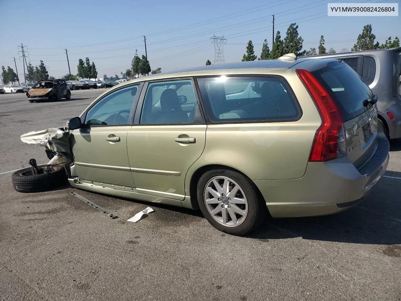 2008 Volvo V50 2.4I VIN: YV1MW390082426804 Lot: 73559284