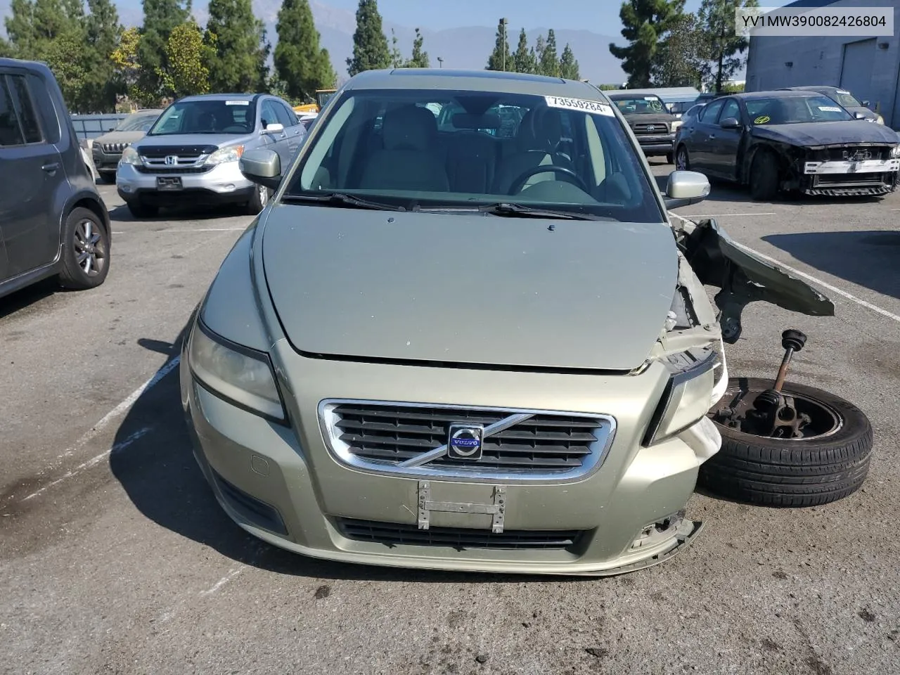 2008 Volvo V50 2.4I VIN: YV1MW390082426804 Lot: 73559284