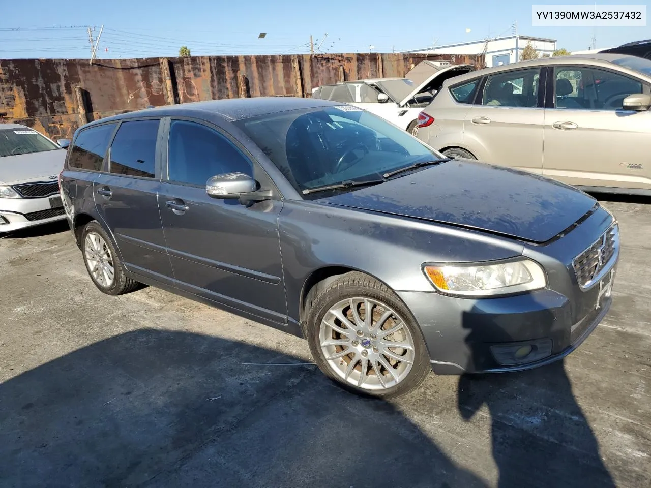 2010 Volvo V50 2.4I VIN: YV1390MW3A2537432 Lot: 75631654