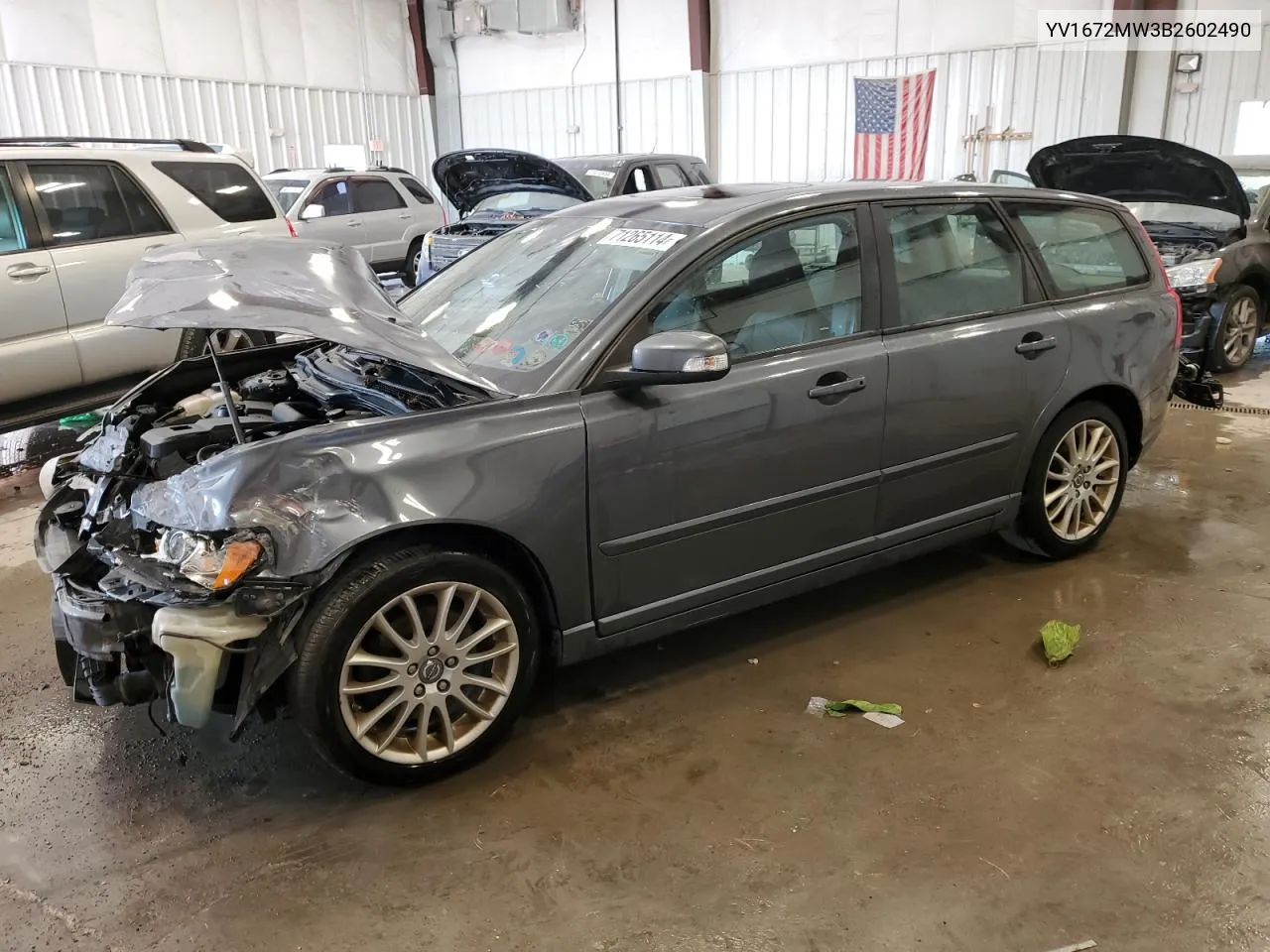 2011 Volvo V50 T5 VIN: YV1672MW3B2602490 Lot: 71265114