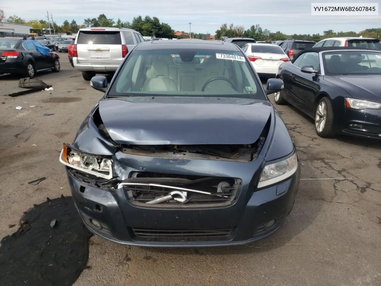 2011 Volvo V50 T5 VIN: YV1672MW6B2607845 Lot: 73304014