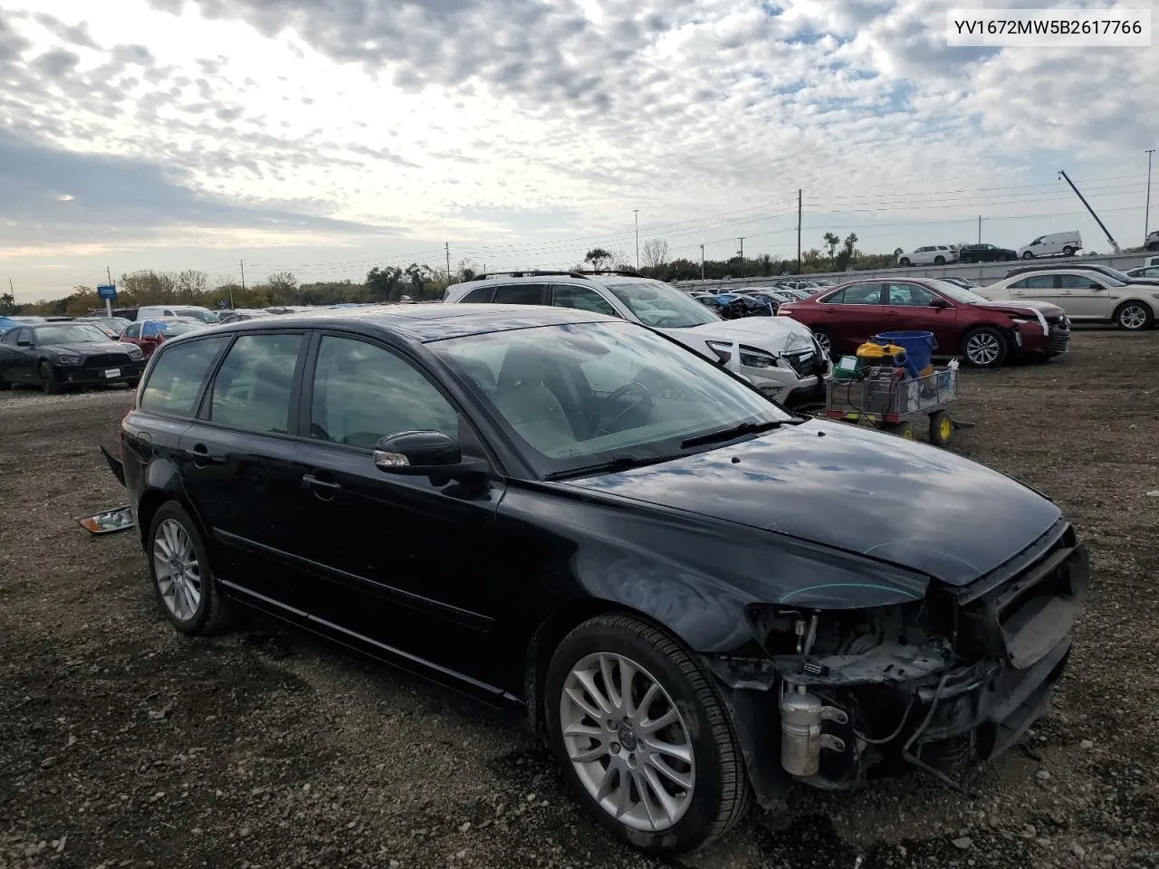 2011 Volvo V50 T5 VIN: YV1672MW5B2617766 Lot: 76826374