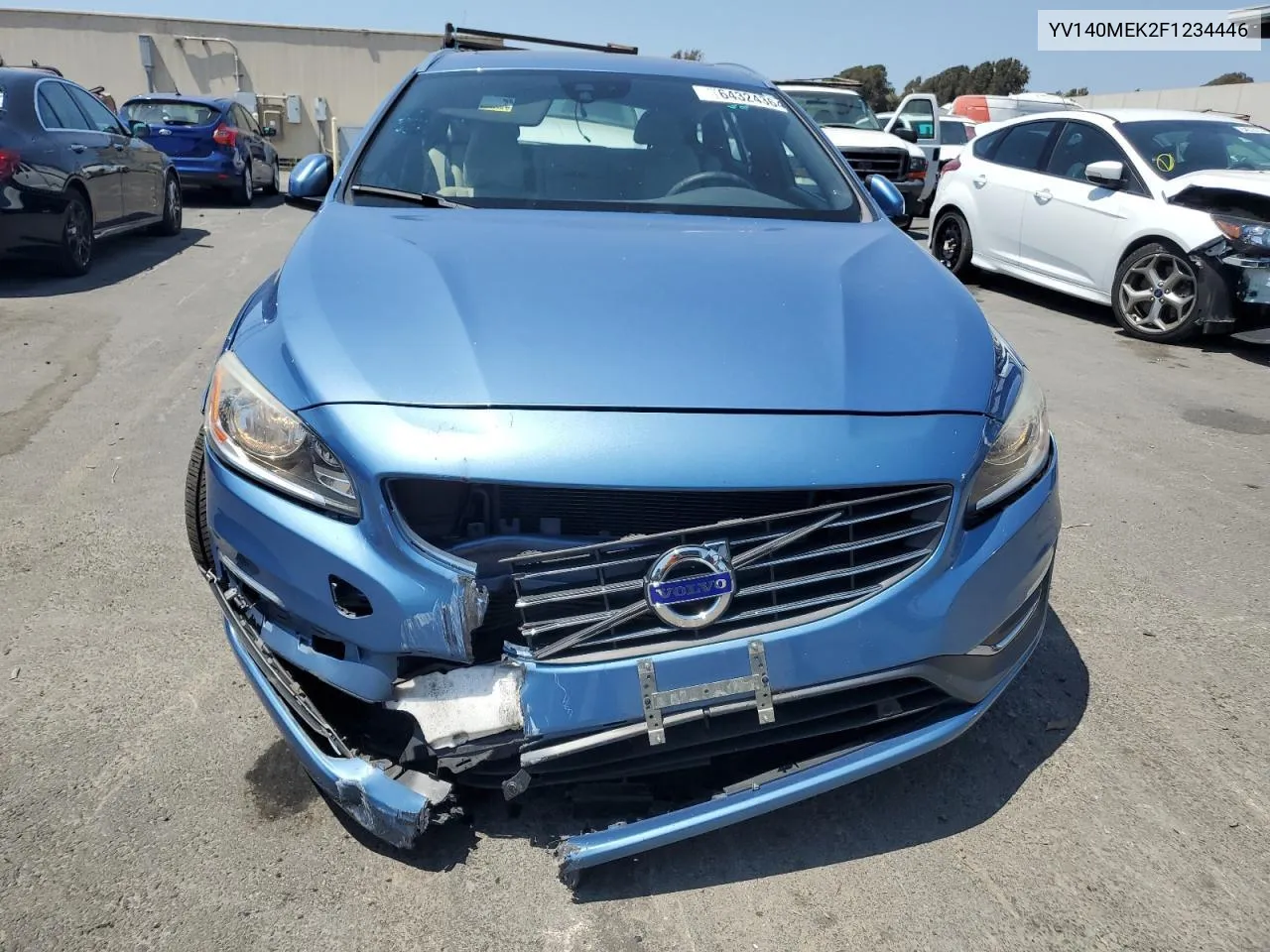 2015 Volvo V60 Premier VIN: YV140MEK2F1234446 Lot: 64324364