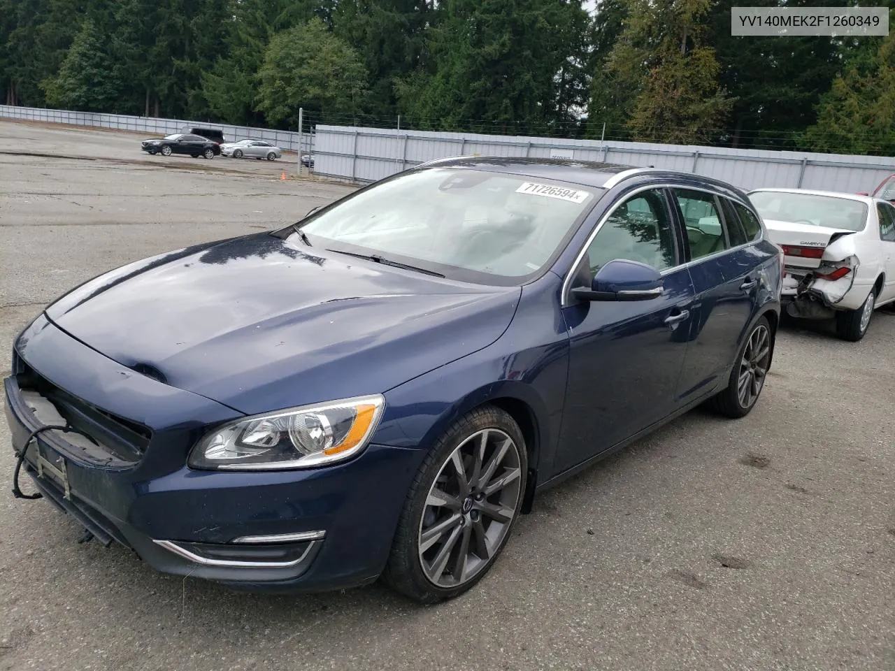 YV140MEK2F1260349 2015 Volvo V60 Premier