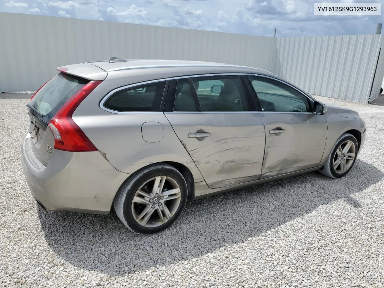 YV1612SK9G1293963 2016 Volvo V60 Premier