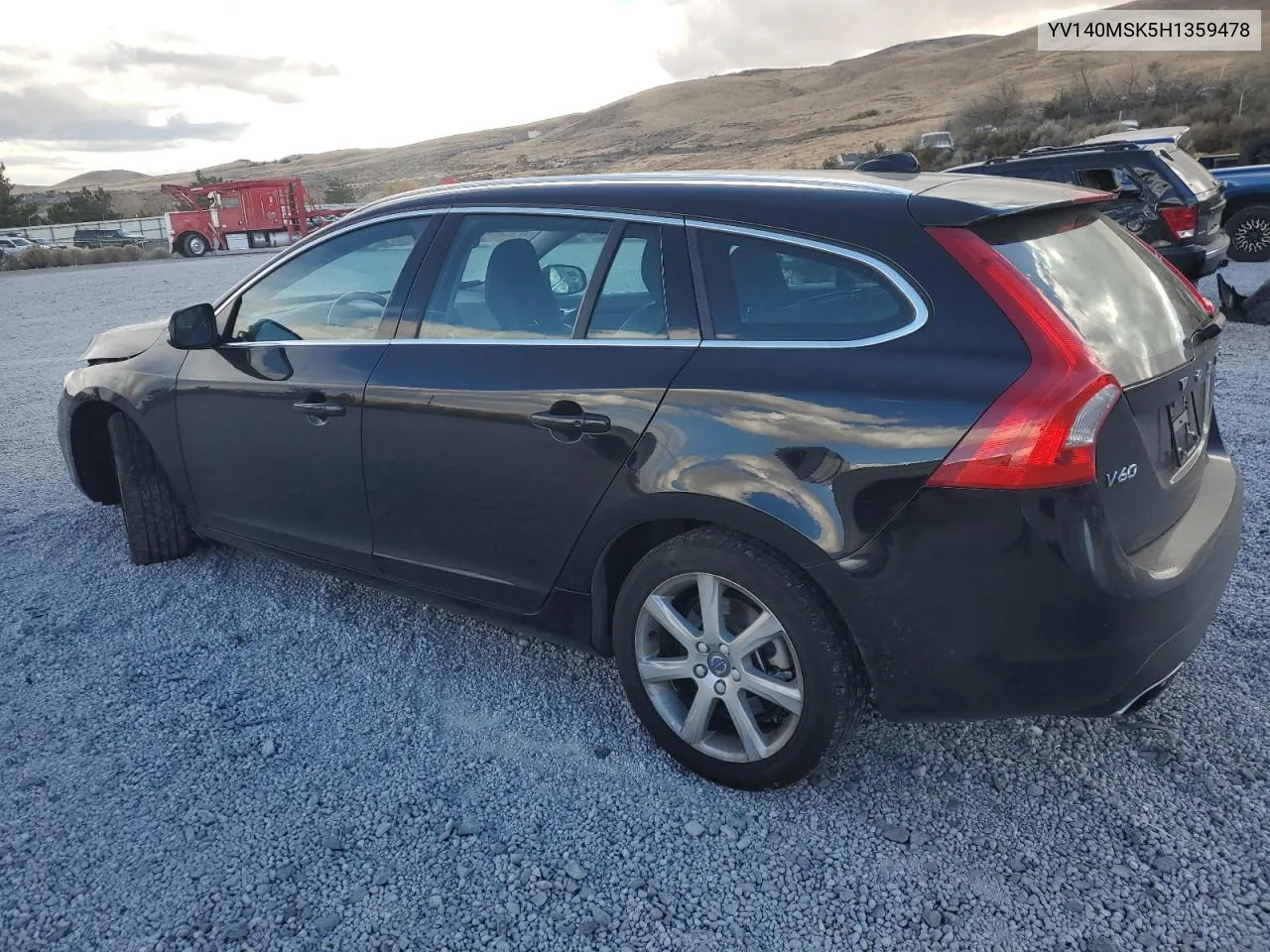 2017 Volvo V60 Premier VIN: YV140MSK5H1359478 Lot: 80969364