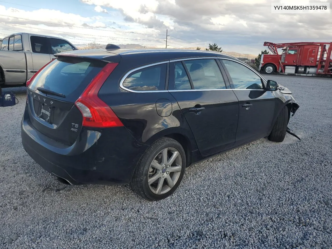 2017 Volvo V60 Premier VIN: YV140MSK5H1359478 Lot: 80969364