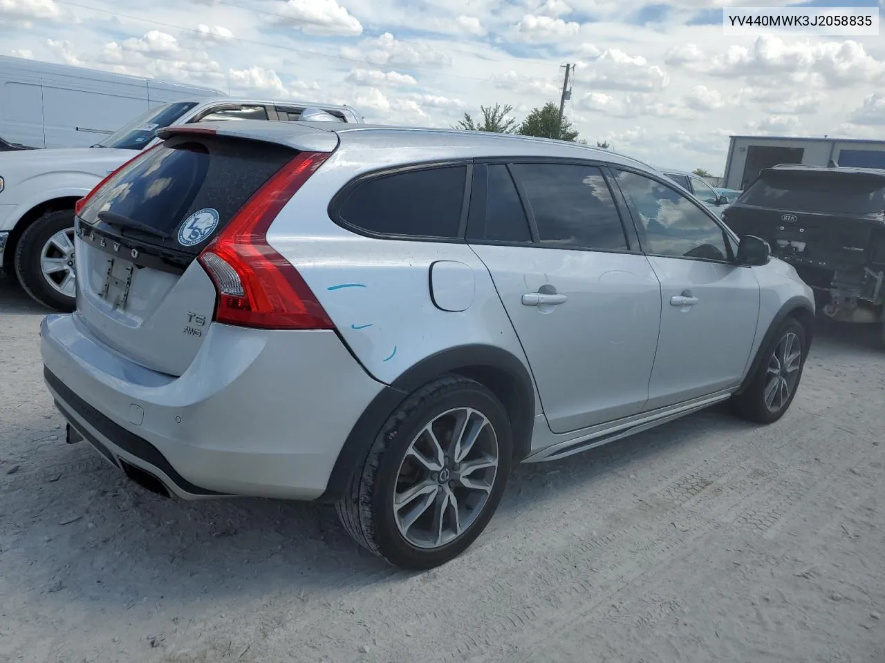 2018 Volvo V60 Cross Country Premier VIN: YV440MWK3J2058835 Lot: 65476534