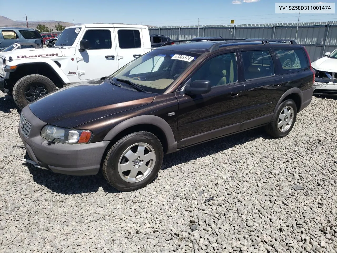 2001 Volvo V70 Xc VIN: YV1SZ58D311001474 Lot: 67389874