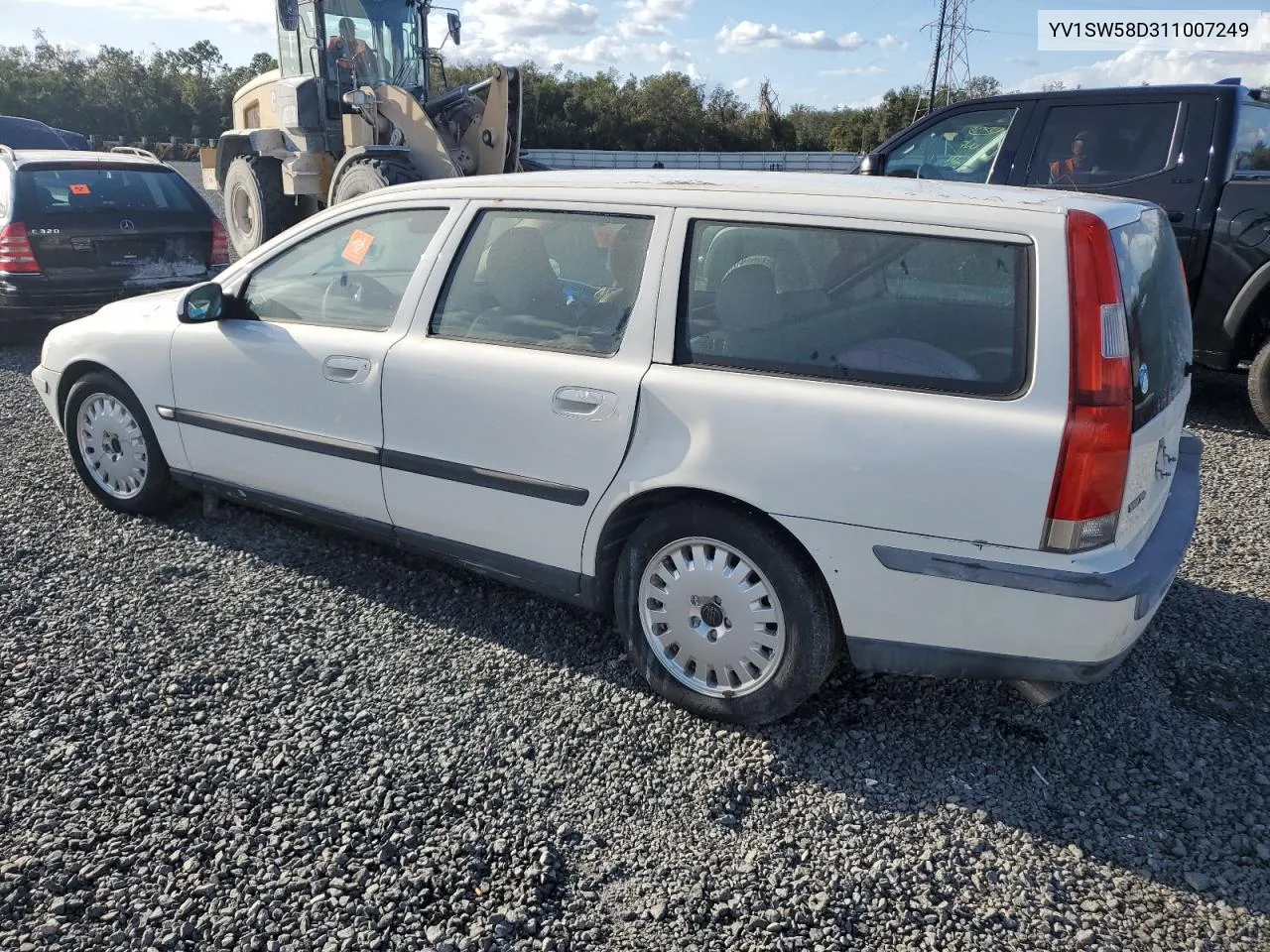 2001 Volvo V70 2.4T VIN: YV1SW58D311007249 Lot: 77267834