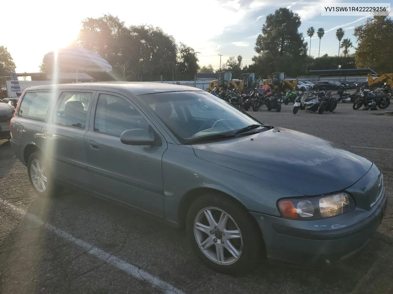 2002 Volvo V70 VIN: YV1SW61R422229256 Lot: 76397624