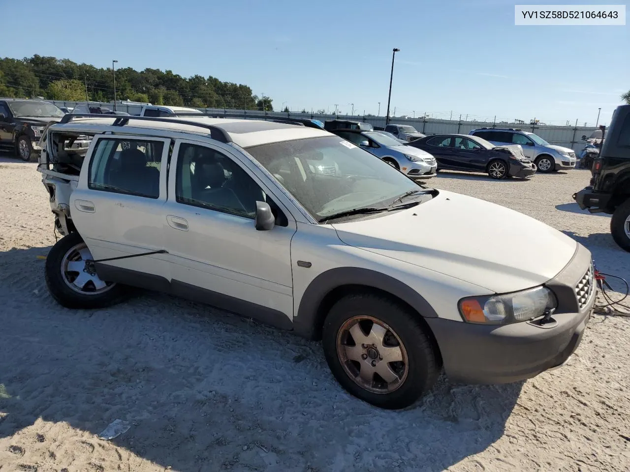 2002 Volvo V70 Xc VIN: YV1SZ58D521064643 Lot: 78041704