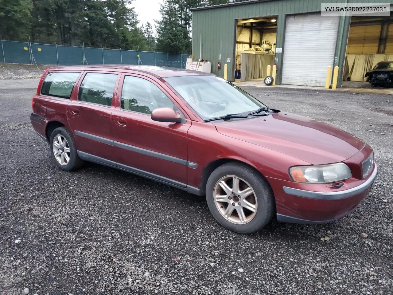 2002 Volvo V70 2.4T VIN: YV1SW58D022237035 Lot: 80533054