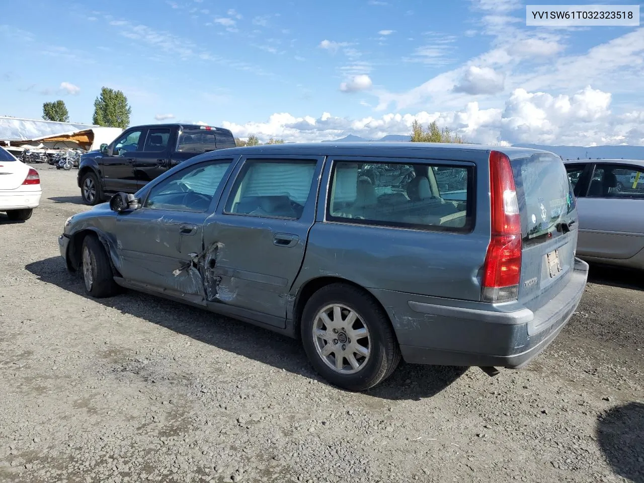 2003 Volvo V70 VIN: YV1SW61T032323518 Lot: 77260584